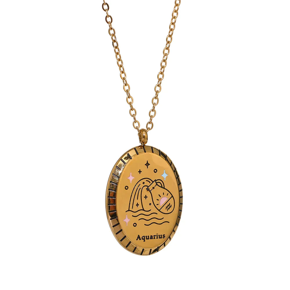 Gold Zodiac Pendant